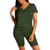 Z-short Sleeve Shorts Set-army Green